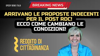 ARRIVANO LE PROPOSTE INDECENTI PER IL POST RDC ECCO COME CAMBIANO LE CONDIZIONI [upl. by Ylrad]