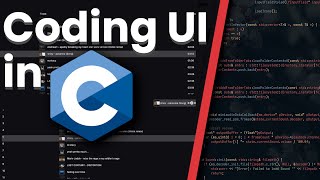 Making a UI Framework amp Application in C [upl. by Amorette]