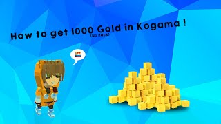 How to get 1000 gold in kogama  no hack [upl. by Lombardo]