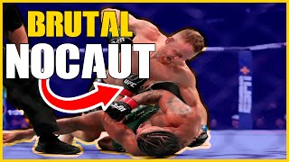 INCREÍBLE NOCAUT DE JACK DELLA MADDALENA A GILBERT BURNS UFC 299 DELLA MADDALENA VS BURNS mma ufc [upl. by Tanaka]