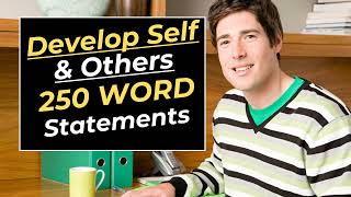 Develop Self amp Others 250 Word Statement Example  Score a 77 in Your Civil Service Job Application [upl. by Zeralda]