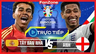 Trực tiếp Euro 2024  Chung kết  Tây Ban Nha và Anh  Livestream từ Fanzone [upl. by Enilecram]