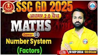 SSC GD Math Classes 2025  Number System SSC GD  SSC GD अवसर 20 बैच Demo 03  Maths By Deepak Sir [upl. by Devland380]