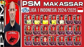 UPDATE Skuad PSM MAKASSAR Jelang Musim Baru Liga 1 20242025  Duo Sayuri OUT [upl. by Germano]