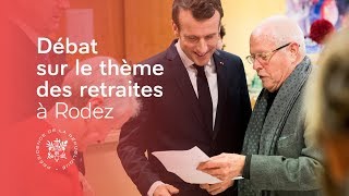 Débat sur le thème des retraites à Rodez [upl. by Sausa]