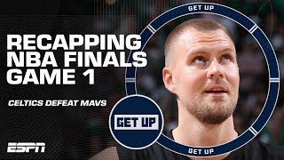 Kristaps Porzingis return Kyrie Irvings struggles amp more CelticsMavs GAME 1 REACTION  Get Up [upl. by Lizned357]