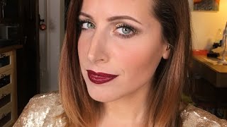 TUTORIAL TRUCCO CAPODANNO 2016 GOLD PEARLS [upl. by Itak]