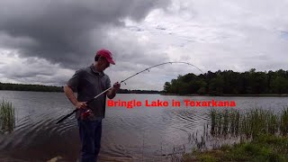 Bank Fishing Bringle Lake in Texarkana Outdoortrailhiker [upl. by Milissent]