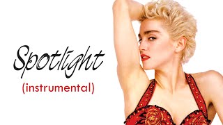 Madonna  Spotlight Instrumental with Backing Vocals [upl. by Enelrae]