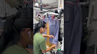 How Dry Cleaners Press Men’s Shirts dryclean explained cleanlaundry [upl. by Yendor686]