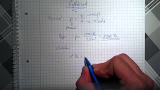 Luftdruck ausrechnen  Formel für Luftdruck [upl. by Hutner979]