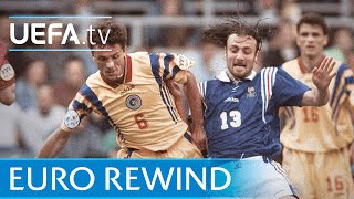 EURO 96 highlights France 10 Romania [upl. by Heindrick]