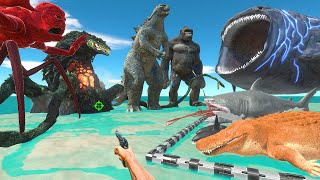 FPS Avatar Rescues Sea Monsters and Fights Kaiju Monsters  Animal Revolt Battle Simulator [upl. by Deva]