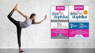 FemDophilus® Jarrow Formulas® Probiotics wwwjarrowcom [upl. by Nonnaihr241]