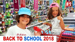 NOS FOURNITURES SCOLAIRES de la rentrée 1  BACK TO SCHOOL 2018  LA FAMILLE DÉMO JOUETS [upl. by Yruok]