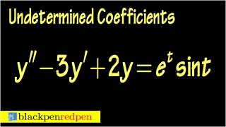 undetermined coefficients diff eq sect4519 [upl. by Airdnal176]