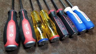 Milwaukee vs DeWalt vs Lenox vs Doyle Heavy Duty Demolition Grade ScrewDriver Review amp Comparison [upl. by Richia]