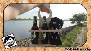 Vatertag Spezial Bierträger selber bauen⎮Einfacher gehts nicht⎮Männerhandtasche Holz selber bauen [upl. by Calendre]