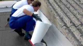 Waterproofing of wall joint with KEMPEROL [upl. by Derrik]