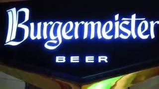 Burgermeister beer sign from 1963 test [upl. by Seton]