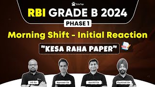 🔴 RBI Grade B 2024 Phase 1 Exam Analysis  RBI 2024 Exam Level  RBI Phase 1 Exam Review  EduTap [upl. by Levram]