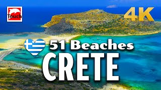 51 Best Beaches of West CRETE Greece 4K ► Top Places amp Secret Beaches in Europe touchgreece [upl. by Yenohtna]