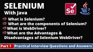 Part1Selenium with Java Tutorial  Practical Interview Questions and Answers  Selenium WebDriver [upl. by Jarib]