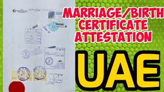 Marriage Certificate attestation for UAE UAE attestation of certificates procedure Attestation [upl. by Elwira]