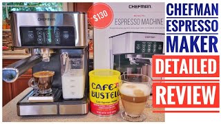 CHEFMAN BARISTA PRO 6in1 ESPRESSO MACHINE RJ54V2 at Walmart REVIEW [upl. by Suciram]