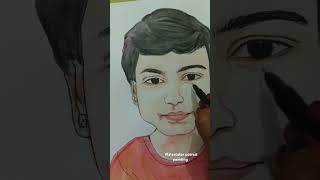 Watercolor potrait painting drawing viralshorts trending [upl. by Ajak]