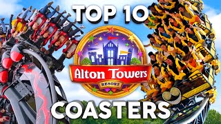 Top 10 Rollercoasters at Alton Towers [upl. by Haleemak]