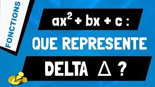 Que représente le discriminant Delta ∆ pour un polynôme du 2nd degré [upl. by Llen]