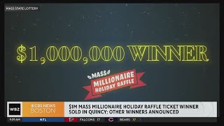 1 million Mass Millionaire Holiday Raffle ticket winner sold in Quincy [upl. by Nilyahs]