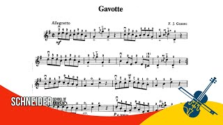 17  Gavotte F J GOSSEC  Suzuki Book 1  Violin Sheet Music  Partitura para Violino [upl. by Guthrie]