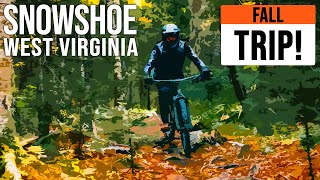 FALL RIDING IN SNOWSHOE IS CRAZY  Snowshoe Fall Mountain Biking Trip Vlog [upl. by Sammons]