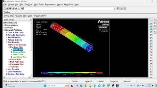 ANSYS APDL Tutorial Deflection Analysis of Simply Supported and Cantilever Beamsansys beamdesign [upl. by Inavoig260]