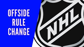 NHL News offside rule changed for 20202021 season [upl. by Htenek]