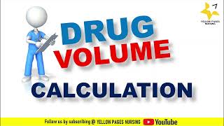 Drug volume calculation made easy  Exam tips and Tricks  NCLEX questions  NURSE [upl. by Farleigh]