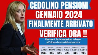 ✅ARRIVATO CEDOLINO PENSIONI GENNAIO 2024👉TUTTI I DETTAGLI E COME VEDERLO IN ANTEPRIMA CON AUMENTI [upl. by Dorwin622]