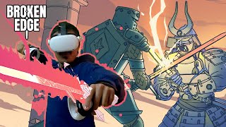 Best multiplayer Sword Fighting in VR game  Broken Edge Gameplay  Meta Quest 2  Pro Gameplay [upl. by Leahcar]