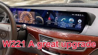 Mercedes S Class W221 A great upgrade Dual screen style [upl. by Aun335]