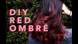 DIY REDAUBURN OMBRE on VIRGIN HAIR  tutorial [upl. by Janessa]