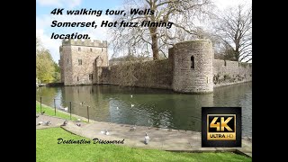 4K Walking Tour Wells Somerset UK Hot Fuzz filming location Quick tour For the greater good [upl. by Kazim]