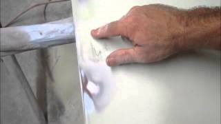 How to repair body panels using filler bondo and prep for paint Part 3 [upl. by Tomchay104]