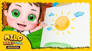 Unsere Welt voller Farben  Lied für Kinder  Milo Cartoon Deutsch  Kinderlieder [upl. by Jonina]