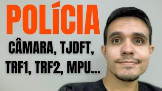 Concursos 2024 7 editais para POLÍCIA INSTITUCIONAL MPU TRF 1 TJDFT Câmara e mais [upl. by Mil292]