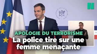 La police tire sur une femme qui proférait des menaces d’attentat à Paris ce que l’on sait [upl. by Ettenan]