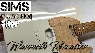 Warmoth Telecaster body  Vanilla Shake  Sims Custom Shop [upl. by Aika]