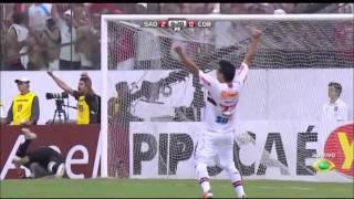 Gol 100 De Rogério Ceni São Paulo 2X1 Corinthians  Band [upl. by Belshin]