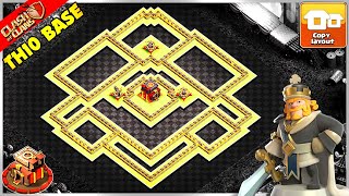 New BEST‼️ Town Hall 10 BASE with CopyLink 2023  Hybrid  Farming BASE 1060 [upl. by Naerda]